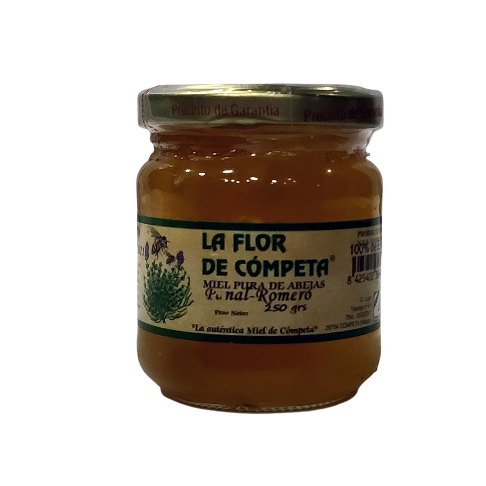 [CJ-0170] Miel Pura de Abeja con Panal de Romero 250Gr