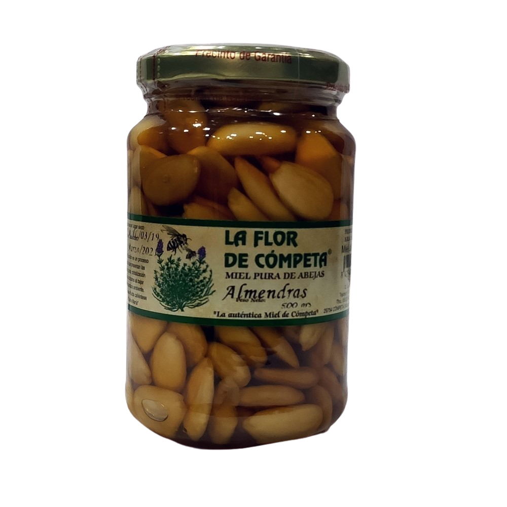 [CJ-0169] Miel Pura de Abeja de Cómpeta con Almendras 500 Gr