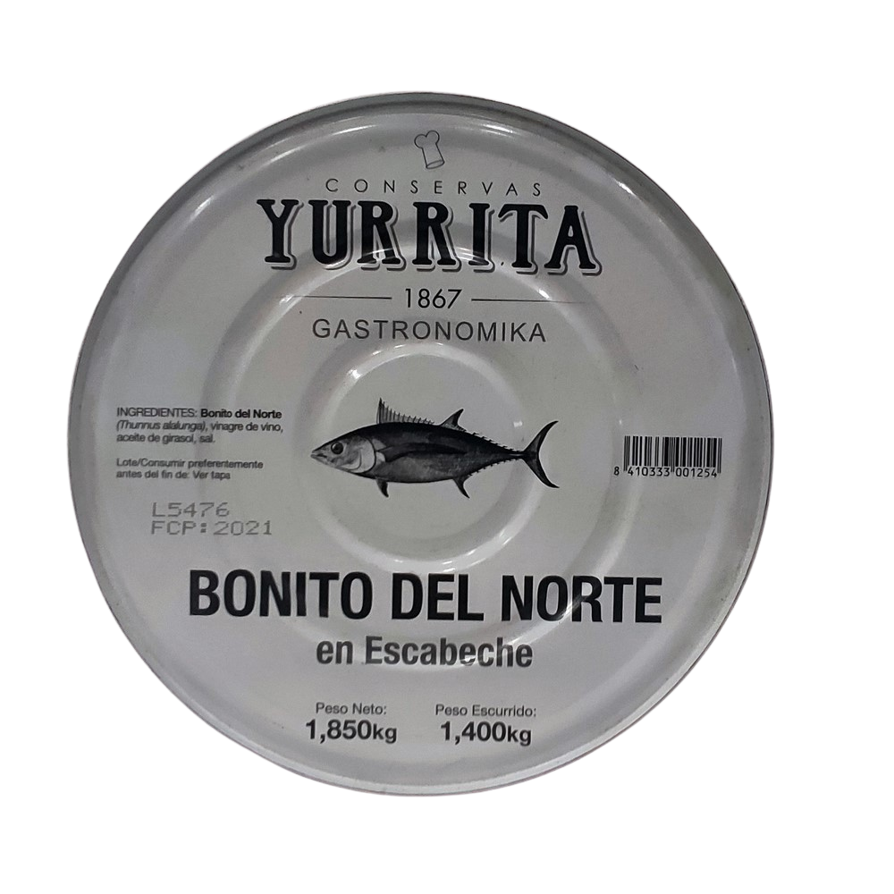 [CJ-0377] Conserva Yurrita Bonito del Norte en Escabeche 1,850Gr