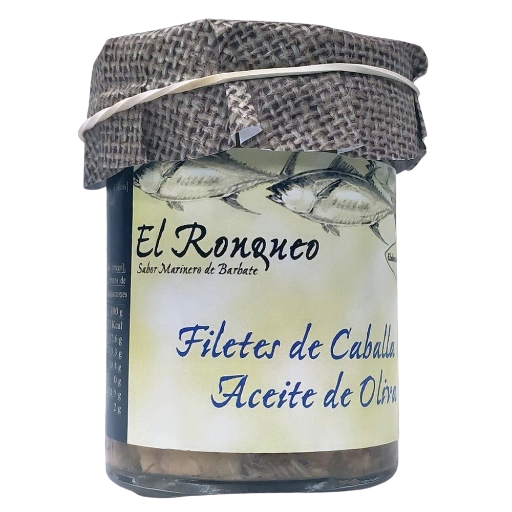 [CJ-0410] Filetes de Caballa en Aceite de Oliva 195Gr El Ronqueo