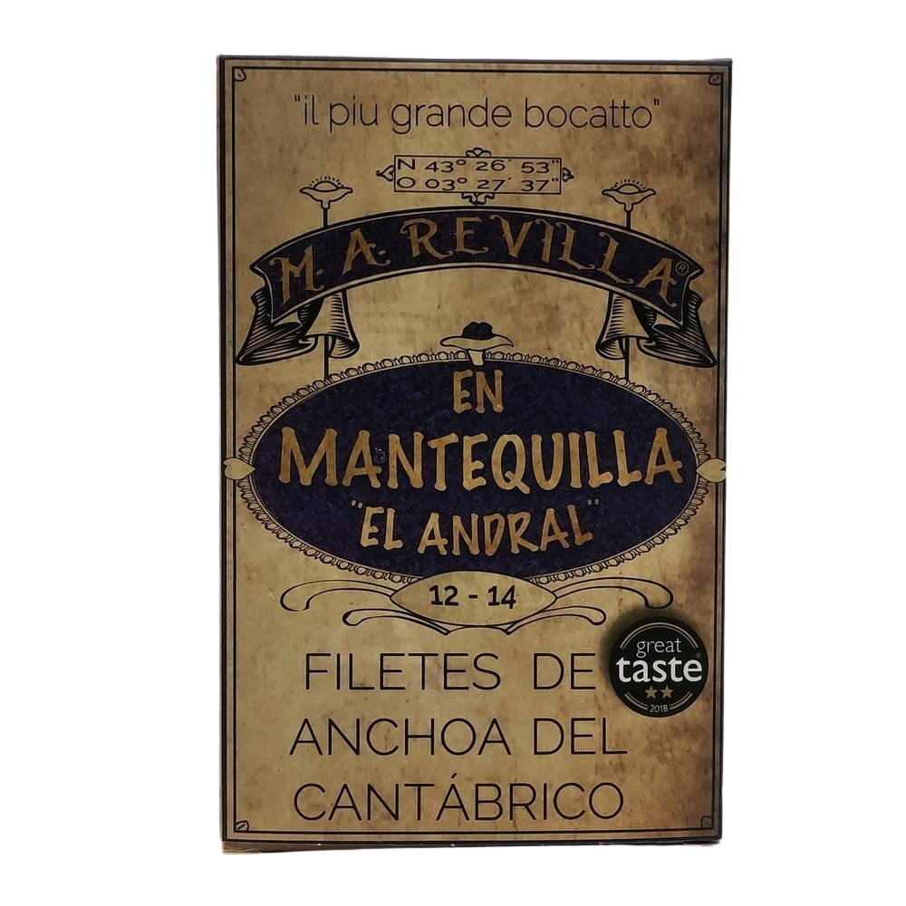 [CJ-0276] Filetes de Anchoas en Mantequilla 12-14 Filetes 120 g