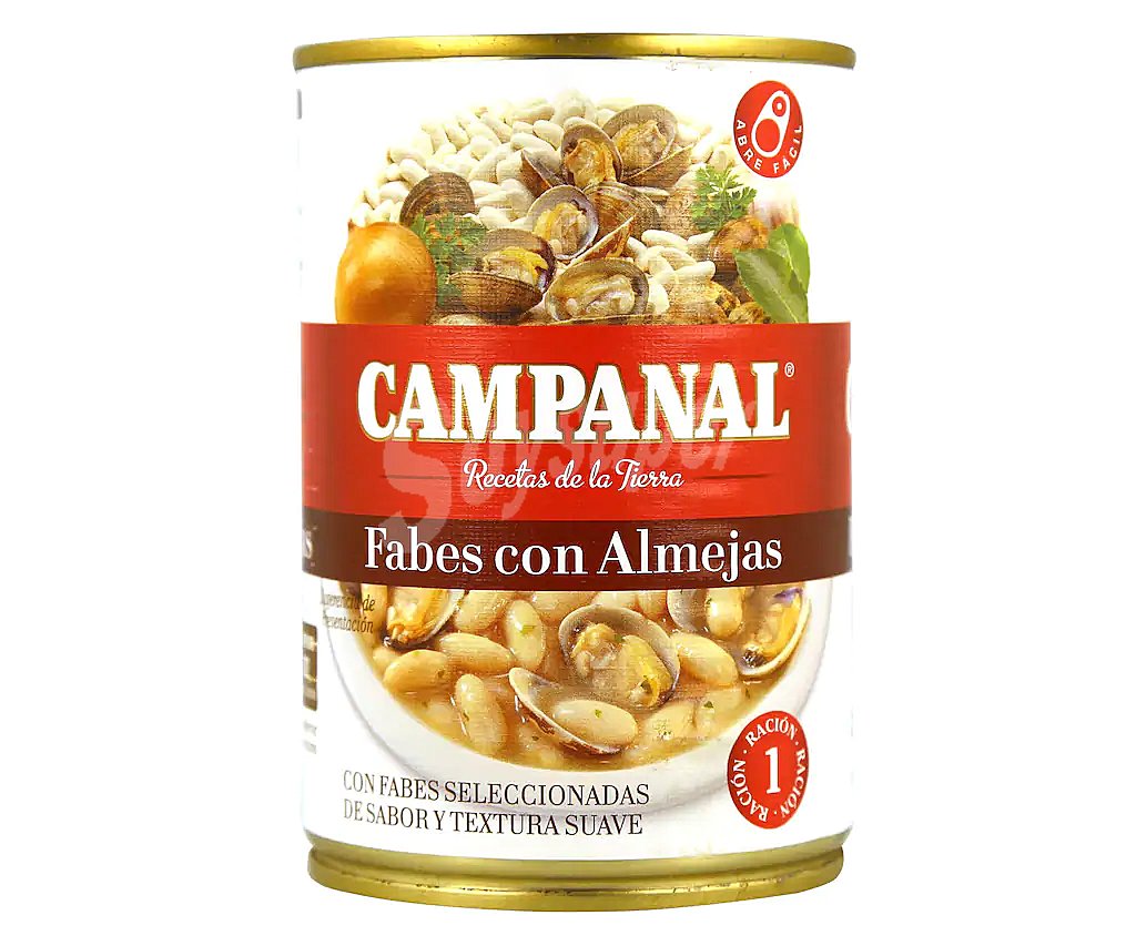[CJ-0725] Fabes con Almejas Campanal 425 g