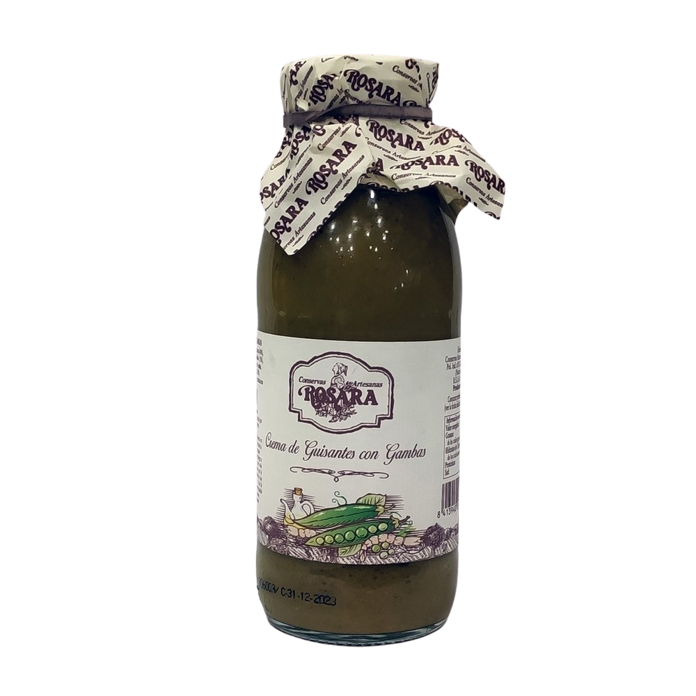 [CJ-0397] Crema de Guisantes con Gambas 500 Ml