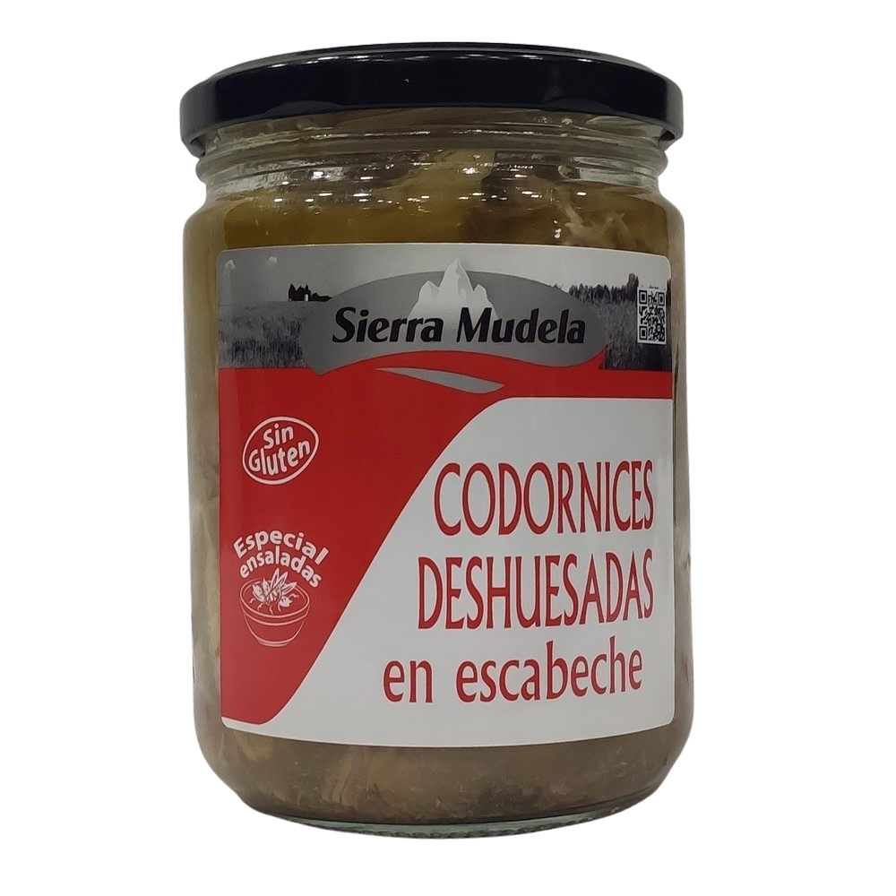 [CJ-0374] Codornices Deshuesadas en Escabeche Sierra Mudela 425Gr