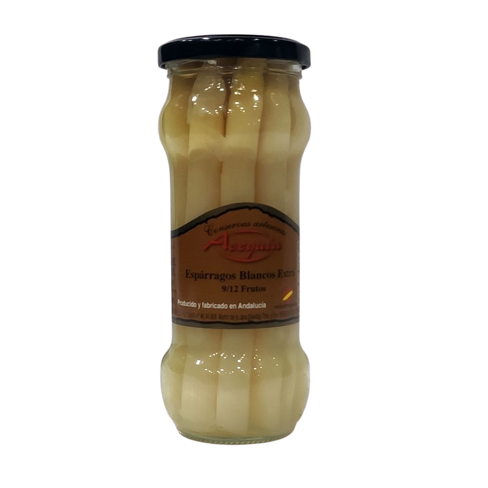 [CJ-0401] Espárragos Blancos Extra 6/8 Frutos D.O. Navarra Acequia 370Gr