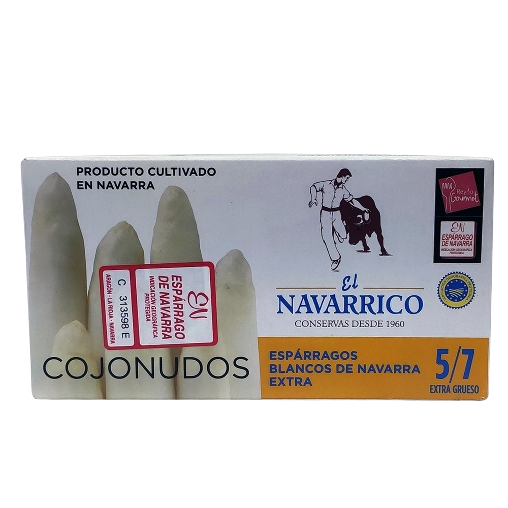 [CJ-0563] Espárragos Extra Lata 5/7 ´Cojonudos´ Navarrico 850Gr