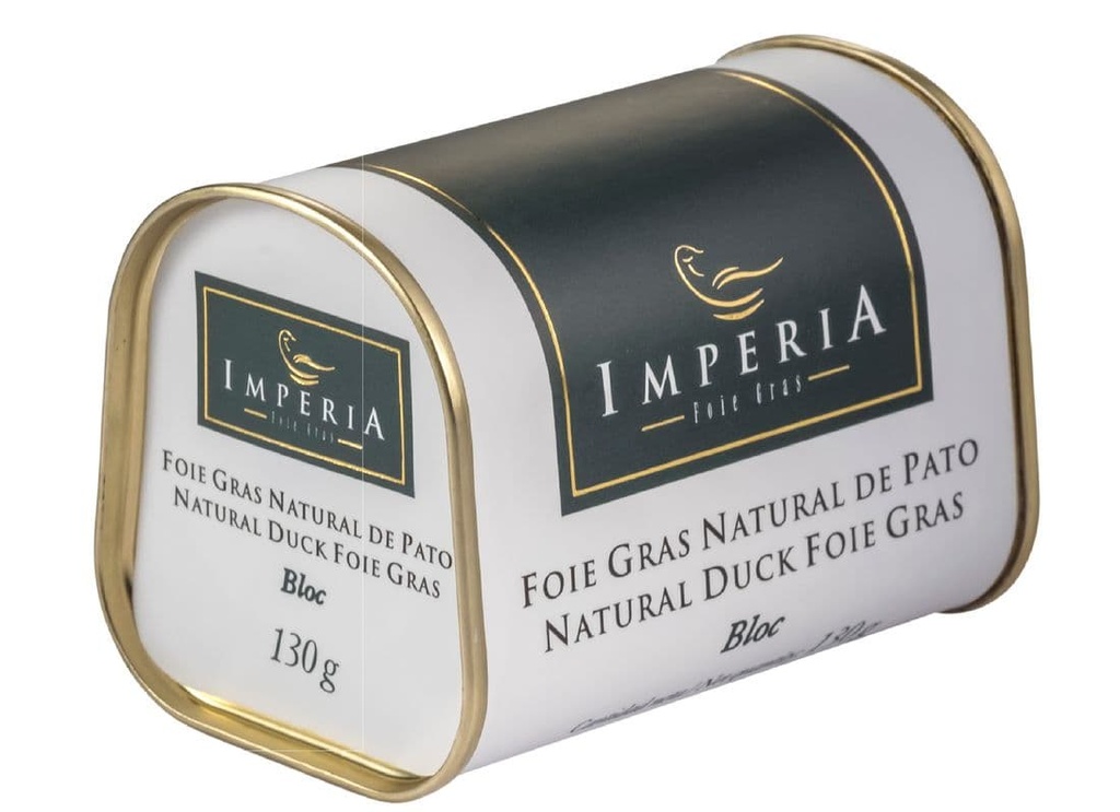 [CJ-0363] Bloc Foie Gras Natural de Pato Natural 130Gr Imperia