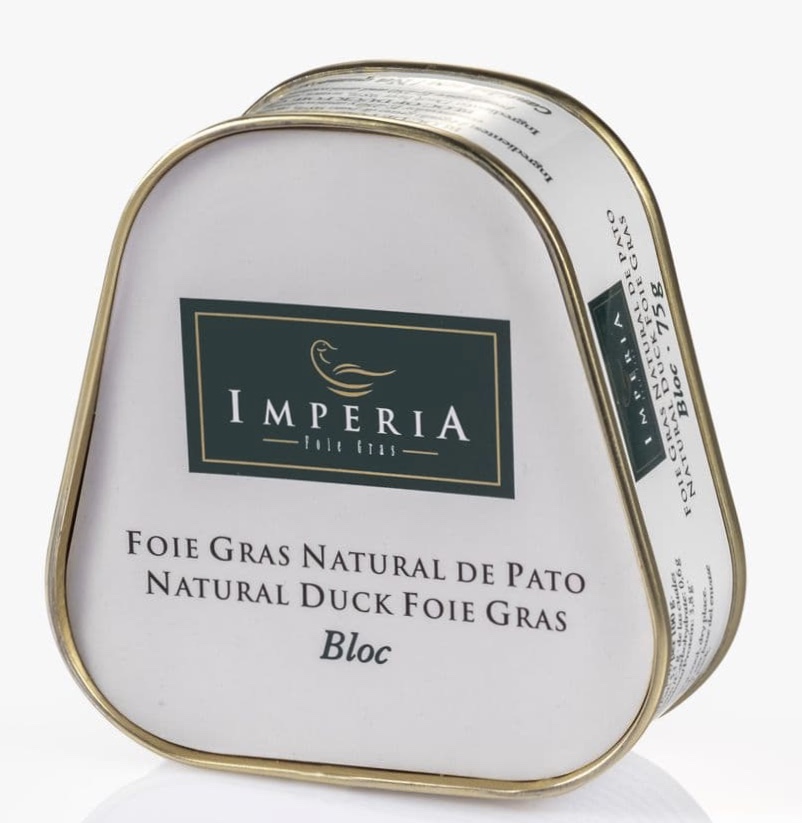 [CJ-0364] Bloc Foie Gras Natural de Pato Natural 75Gr Imperia