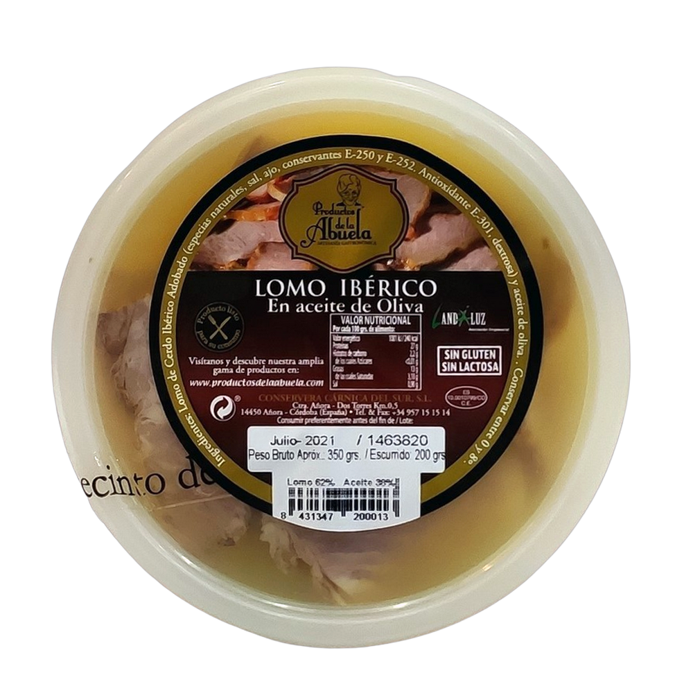 [CJ-0259] Lomo Ibérico en Orza en Aceite de Oliva 350Gr