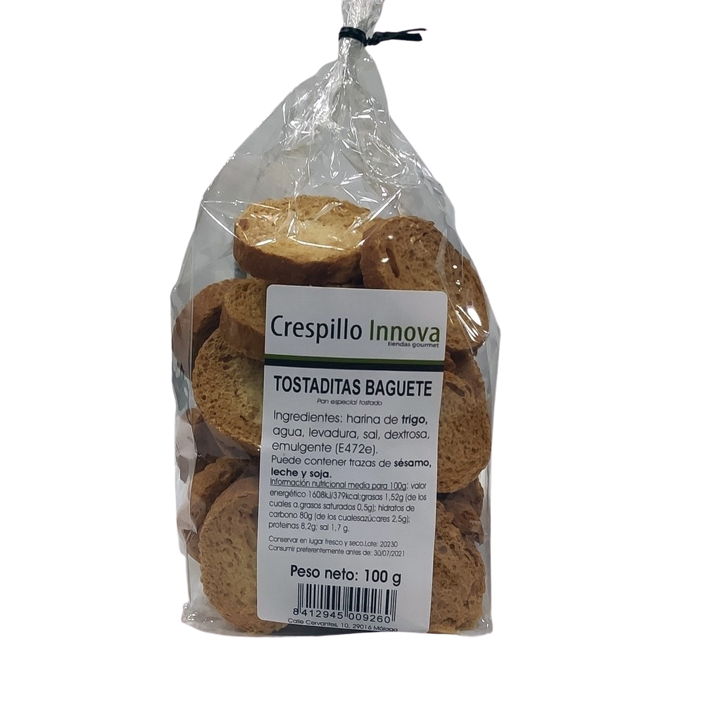 [CJ-0014] Tostaditas Baguete Pan Especial Tostado 100 G