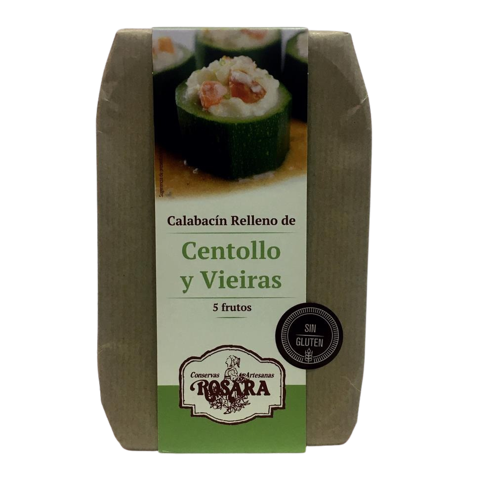 [CJ-0490] Calabacín Relleno de Centollo Y Vieiras 250 g