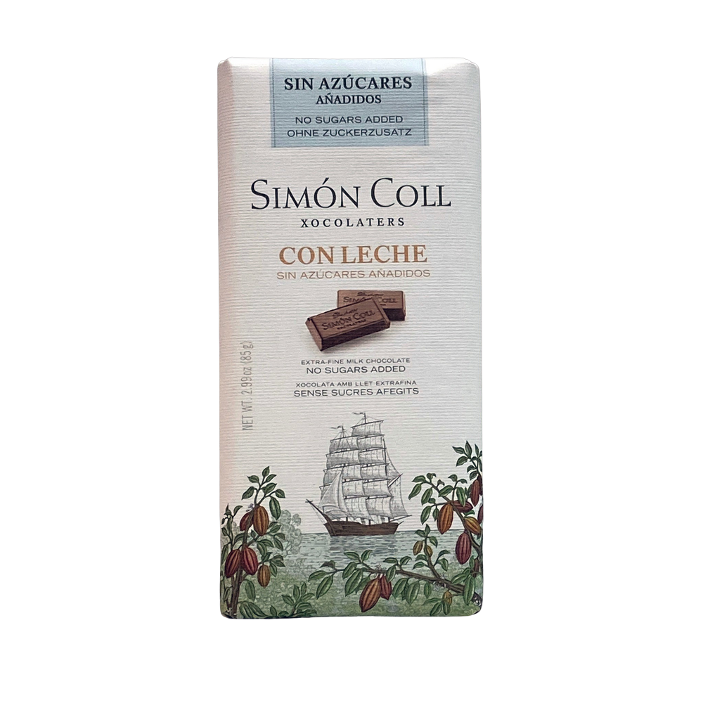 [CJ-0576] Chocolate Con Leche Sin Azúcares Añadidos Simón Coll 85Gr