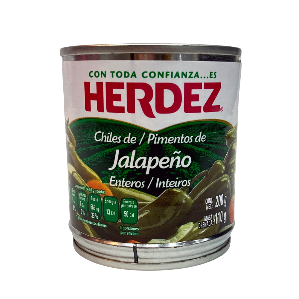 [CJ-0573] Chiles / Pimientos De Jalapeño Enteros