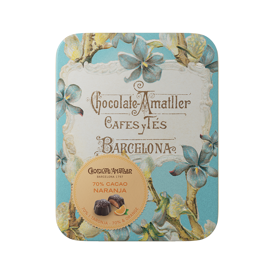 [CJ-0801] Bombones de Flores con Naranja 72 g