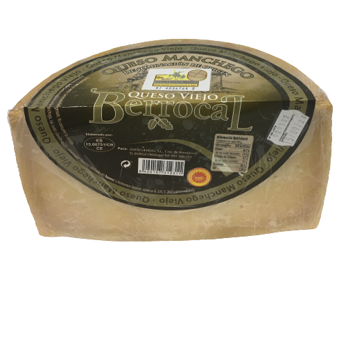 [CJ-0804] Queso Manchego Viejo D.O. Berrocal 1/2 Pieza 1,5Kg Aprox