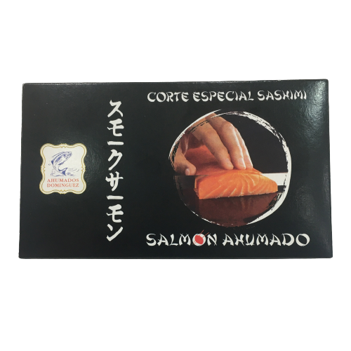 [CJ-0930] Salmón ahumado corte especial sashimi 12/14 lomos 125g