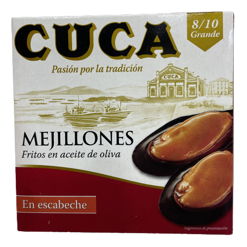 [CJ-1029] Mejillones 8/10 grandes en escabeche 115g