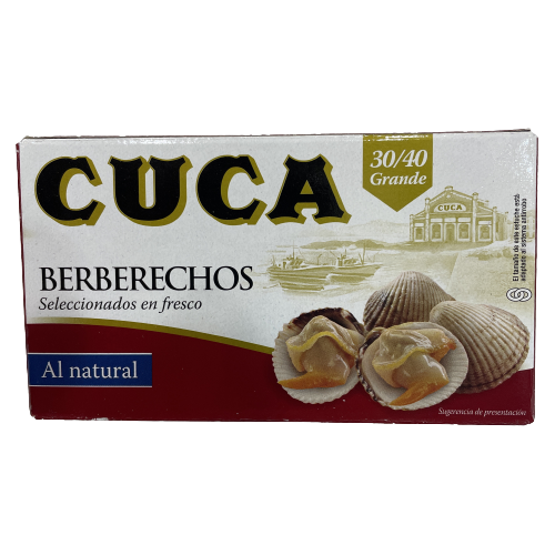 [CJ-1030] Berberechos 30/40 grandes al natural 115g